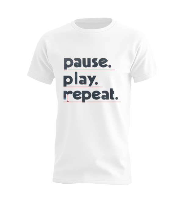 Pause Play Repeat T-shirt