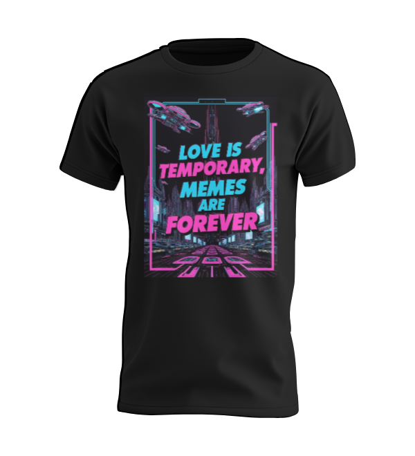 love is temporary Memes are Forever T-shirt